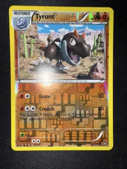 Pokemon TCG Tyrunt Furious Fists 61/111 Reverse Holo Card 2014 MP - Image 1
