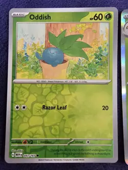 Oddish And Vileplume Holo/Reverse Holo 2x Pokemon Card Lot SV 151 Near Mint - Image 2