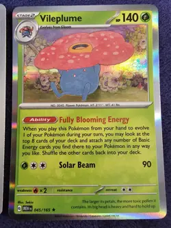 Oddish And Vileplume Holo/Reverse Holo 2x Pokemon Card Lot SV 151 Near Mint - Image 3