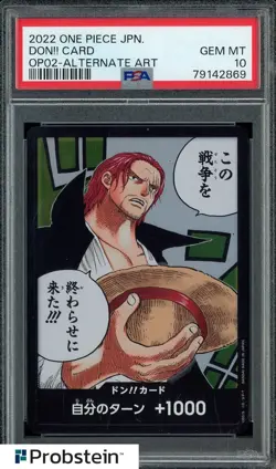 2023 One Piece JPN OP02-Alternate Art Don!! Card PSA 10 GEM MINT - Image 1