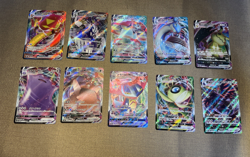 set of 10 Pokemon Card Japanese Greedent VMAX RRR 086/100 S8 Fusion Arts b038 - Image 1