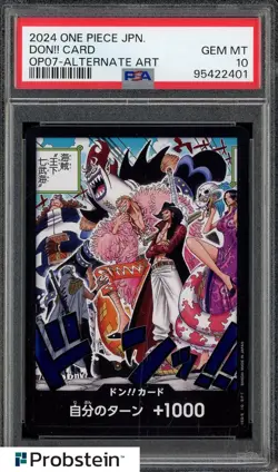 2024 One Piece JPN OP07-Alternate Art Don!! Card PSA 10 GEM MINT - Image 1