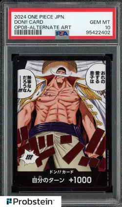 2024 One Piece JPN OP08-Alternate Art Don!! Card PSA 10 GEM MINT - Image 1