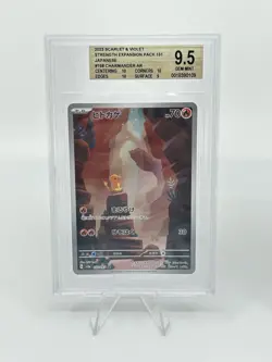 BGS 9.5 Pokemon Card 151 Japanese Charmander Charmeleon Art Rare 2CARD SET AR - Image 2