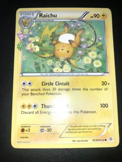 Raichu RC9/RC32 XY Generations Radiant Collection Pokemon Card - Image 2