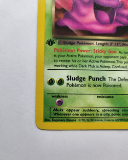 Dark Muk 41/82 Uncommon- 1st Edition Team Rocket Vintage Pokemon Card - NM - Image 4