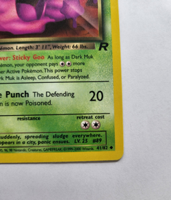 Dark Muk 41/82 Uncommon- 1st Edition Team Rocket Vintage Pokemon Card - NM - Image 5