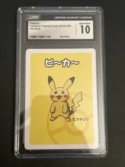 CGC 10 - Pikachu- Old Maid 2019 Pokemon Japanese Babanuki Playing Card - Image 1