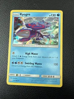 Kyogre 53/236 Cosmic Eclipse Cracked Ice Holo Promo Pokemon Card Near Mint - Image 1