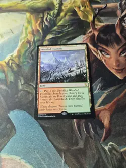 1x WOODED FOOTHILLS, Khans Of Tarkir, LP, MTG - Image 1
