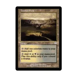WOTC MtG Torment Tainted Field (U) (Foil) NM - Image 1