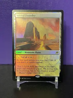 MTG Sacred Foundry Edge of Eternities Foil NM/M - Image 1