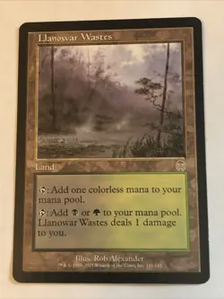 Llanowar Wastes X1 Apocalypse Ex Condition See Pics Front Back Mtg - Image 1