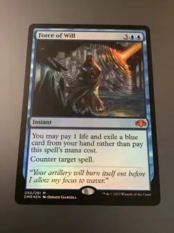 MTG Dominaria Remastered #050 Force of Will Foil NM - Image 1