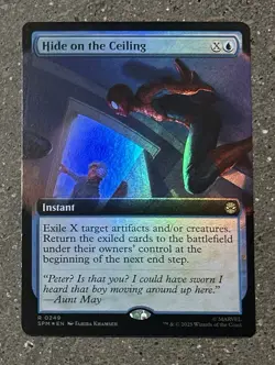 Hide on the Ceiling (Extended Art) Foil - 0249 - Marvel's Spider-Man MTG - Image 1