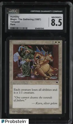 1997 Magic The Gathering MTG Tempest Humility CGC 8.5 NM-MT+ - Image 1