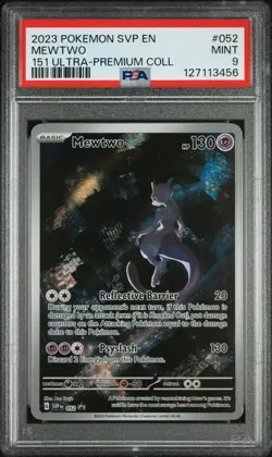 Mewtwo #052 2023 Pokemon SVP EN-SV Black Star Promo 151 Ultra-Premium Coll PSA 9 - Image 1