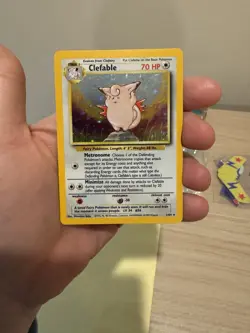 Pokemon TCG Clefable Jungle 1/64 Holo Unlimited Holo Rare No Symbol Misprint - Image 1