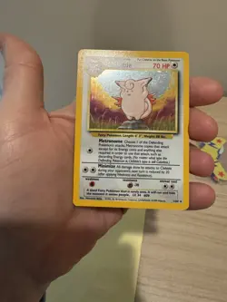 Pokemon TCG Clefable Jungle 1/64 Holo Unlimited Holo Rare No Symbol Misprint - Image 2