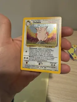 Pokemon TCG Clefable Jungle 1/64 Holo Unlimited Holo Rare No Symbol Misprint - Image 4