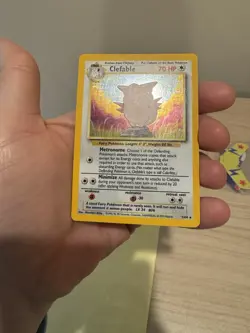 Pokemon TCG Clefable Jungle 1/64 Holo Unlimited Holo Rare No Symbol Misprint - Image 5