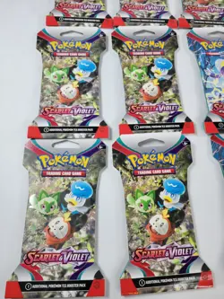 Lot of 25 Pokemon TCG Scarlet & Violet Base Set Sleeved Booster Packs - New - Image 2