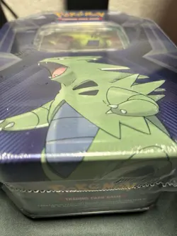 Pokemon TCG: Tyranitar Triple Whammy Collectors Tin - Factory Sealed - Image 3