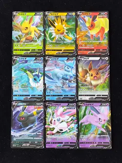 2025 Pokemon S.Chinese CBB2C 07 13/15 03 13/14 01 13/15 R Eevee V Lot*9 HY - Image 1