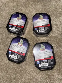 Lot of (4) Triple Whammy (Tyranitar] Pokemon Tins Brand New Sealed - Image 2