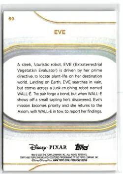 2025 Topps Chrome Disney Wall-e Eve #69 - Image 2