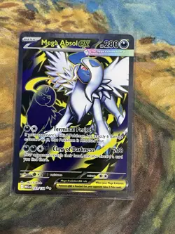 Mega Absol ex Full Art Ultra Rare 161/132 Pokemon Mega Evolution English - Image 1