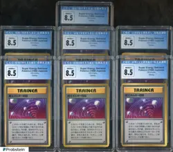 Lot of (7) 1998 Pokemon CD Promo Glossy Super Energy Retriveval Japanese CGC 8.5 - Image 1