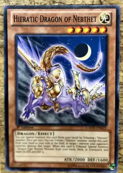 Hieratic Dragon Of Nebthet GAOV-EN021 Yu-Gi-Oh! NM 1st Edition - Image 1