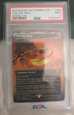Magic: The Gathering 2023 The One Ring PSA Mint 9 Card - Image 1