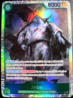 jinbe OP11-031 SR ONE PIECE Tcg Card Game NM GREEN - Image 1