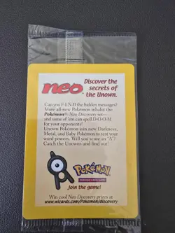 Pokemon Entei Black Star Promo Card #34 SEALED Movie Promo NEW Neo - Image 1