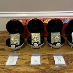 Pokemon 23k Burger King Gold Plated Trading Card Set Red Box Lot Of 6 - Image 4