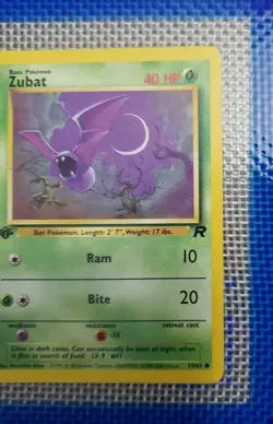 Pokemon TCG Zubat 70/82 Team Rocket Regular 1st Edition Card - Image 4