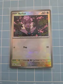 Noibat Poke Ball Pattern 090/131 Prismatic Evolutions Holo Pokemon Card TCG NM - Image 1