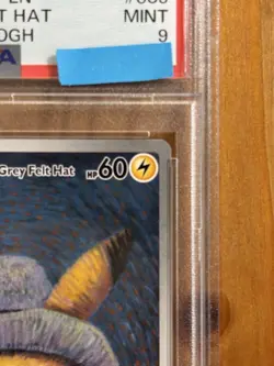 Pikachu with Grey Felt Hat 2023 Pokemon Card PSA 9 Van Gogh Art - Image 2