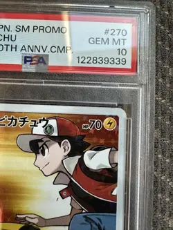 PSA 10 Red's Pikachu Promo Card Pokemon Center 20th Anniversary SM-P 270 - Image 4