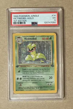 1999 Pokemon Jungle 1st Edition Victreebel Holo Card #14 PSA 5 - Image 1