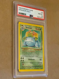 Venusaur 015/102 Base Set Holo Pokemon card PSA 8.5 NM-MT+ - Image 2