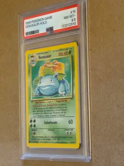 Venusaur 015/102 Base Set Holo Pokemon card PSA 8.5 NM-MT+ - Image 3