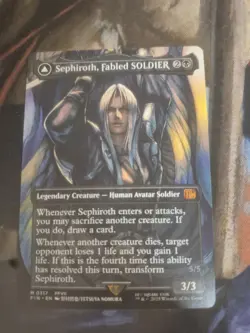 Sephiroth, Fabled Soldier Final Fantasy MTG Non-Foil Card 0317 Borderless - Image 1