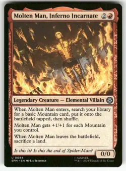 MOLTEN MAN, INFERNO INCARNATE #84 (UNCOMMON) MTG MARVEL'S SPIDER-MAN - Image 1
