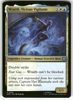 WRAITH, VICIOUS VIGILANTE #160 (UNCOMMON) MTG MARVEL'S SPIDER-MAN - Image 1