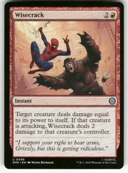 WISECRACK #98 (UNCOMMON) MTG MARVEL'S SPIDER-MAN - Image 1