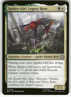 SPIDER-GIRL, LEGACY HERO #149 (UNCOMMON) MTG MARVEL'S SPIDER-MAN - Image 1