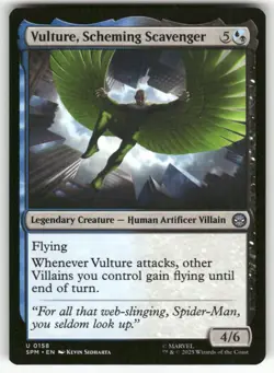 VULTURE, SCHEMING SCAVENGER #158 (UNCOMMON) MTG MARVEL'S SPIDER-MAN - Image 1
